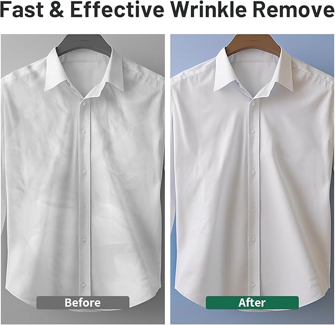 KEENSTAR Travel Steamer for Garments with Dual Voltage for Worldwide Use, 120V/220V Foldable Handheld Fabric Wrinkle Remover,15s Fast Heat-up, 1200W Horizontal & Vertical Steaming