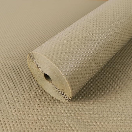 Cabinet Shelf Liner 30-inch Wide: Large Waterproof Cabinets Drawers Liners 30 in x 240 in - Khaki Non-Adhesive Easy to Cut Under Sink Mat for Cupboard