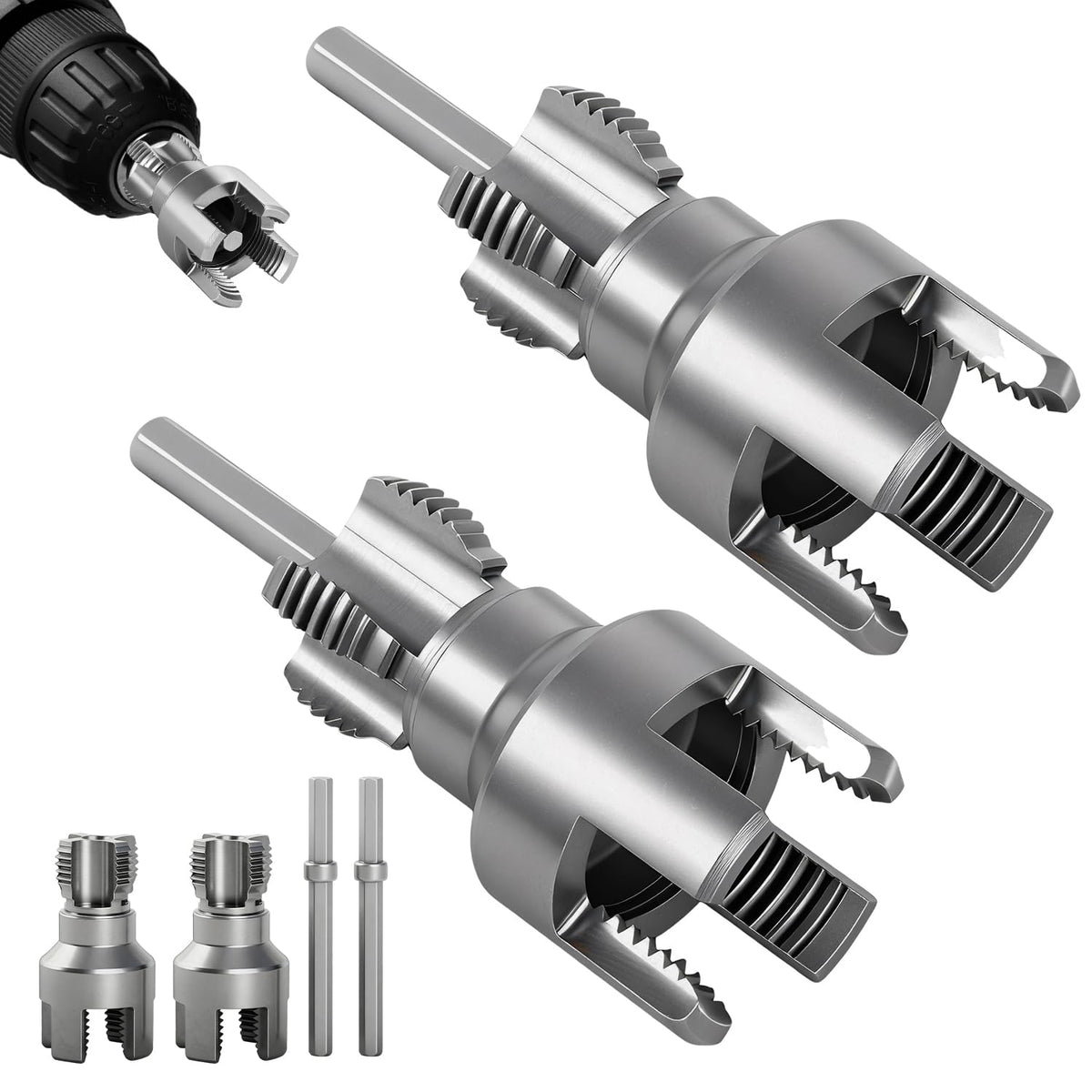 2PCS Pipe Threading Tool, 1/2" & 3/4" Dual-Function | Plumbing Fix - Image 1