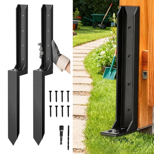 2PCS Fence Post Repair Kit, Heavy Duty Fence Post Anchor | Home Repair - Image 1