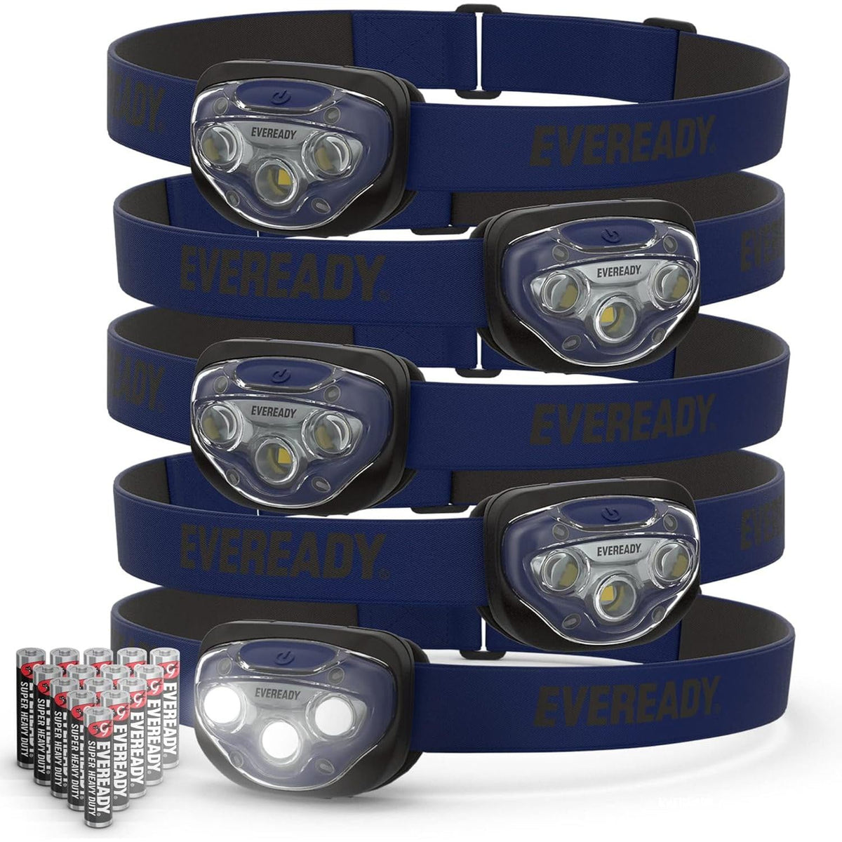 EVEREADY LED Headlamps Pro200, Head Lamp with AAA Batteries - Image 1
