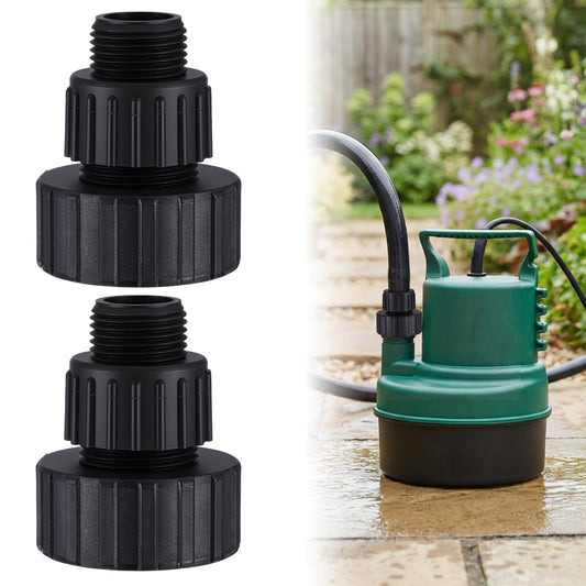 Pangda 2 Set Pump Garden Hose Adapter 3/4" Male 1"male - Image 1