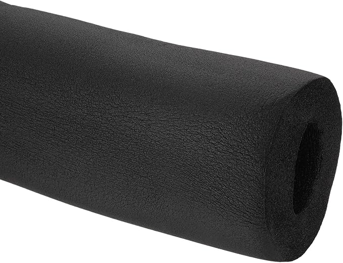 PATIKIL 1-5/16"(34mm) ID x 6.6Ft Pipe Insulation Foam Tubes, Pipe Cover Wrap Roll Bar Padding Tubing for Handle Grip HVAC Outdoor Air Conditioner Units, Black
