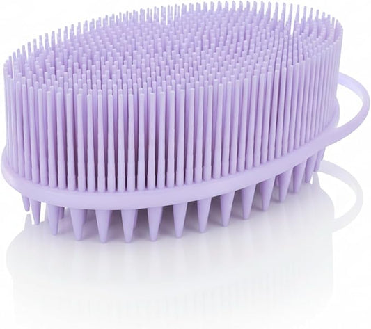 Avilana Premium Scalp Massager Shampoo Brush - 8 Years Trusted Since 2017 - SGS Certified Silicone Scrubber, Soft Bristles All Hair Types, Gentle Scalp Exfoliation Hair Care Women Men Color Treated