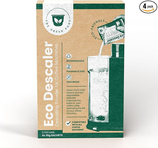 Eco Descaler - Coffee Machine Descaler Compatible With Nespresso, Keurig, Breville, DeLonghi, And All Others - Descaling Powder