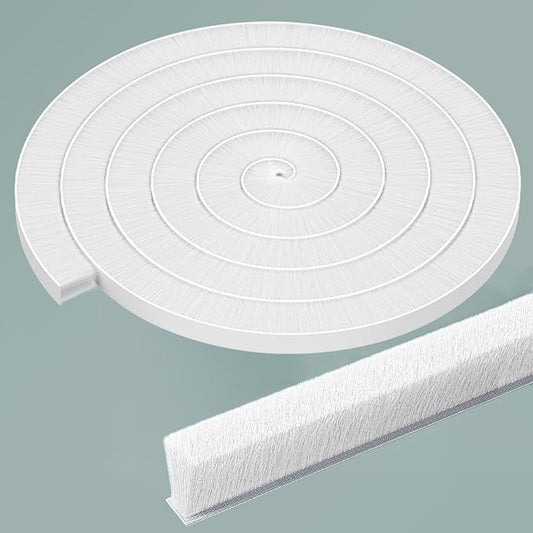 Weather Stripping Door Window Seal Strip 33 Ft,Selfadhesive Strong Adhesion,soundproofing,Draft Blocker,Dustproof,Suitable for Doors and Windows Cabinet Doors,0.4 Wide X 0.9 Inch Thick,White