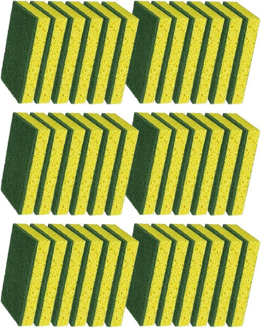 CELOX Heavy Duty Scrub Sponges, Yellow/Green, 36 Pack, Yellow