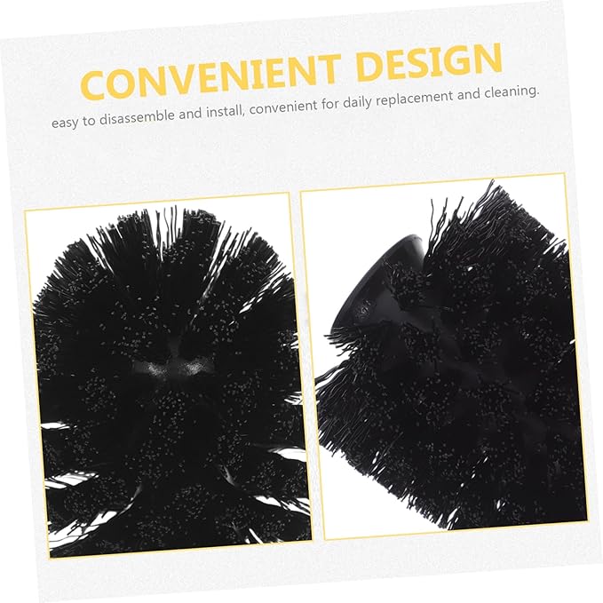 10pcs Toilet Brush Replacement Heads Heavy Duty Stiff Bristles for Powerful Cleaning Easy Installation Compatible with Standard Brushes Bathroom Scrubber Refills for Home Hotel