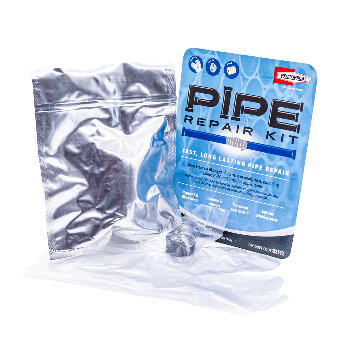 RectorSeal Pipe Repair 82112 Pipe Repair Kit, Easy Application - Image 1