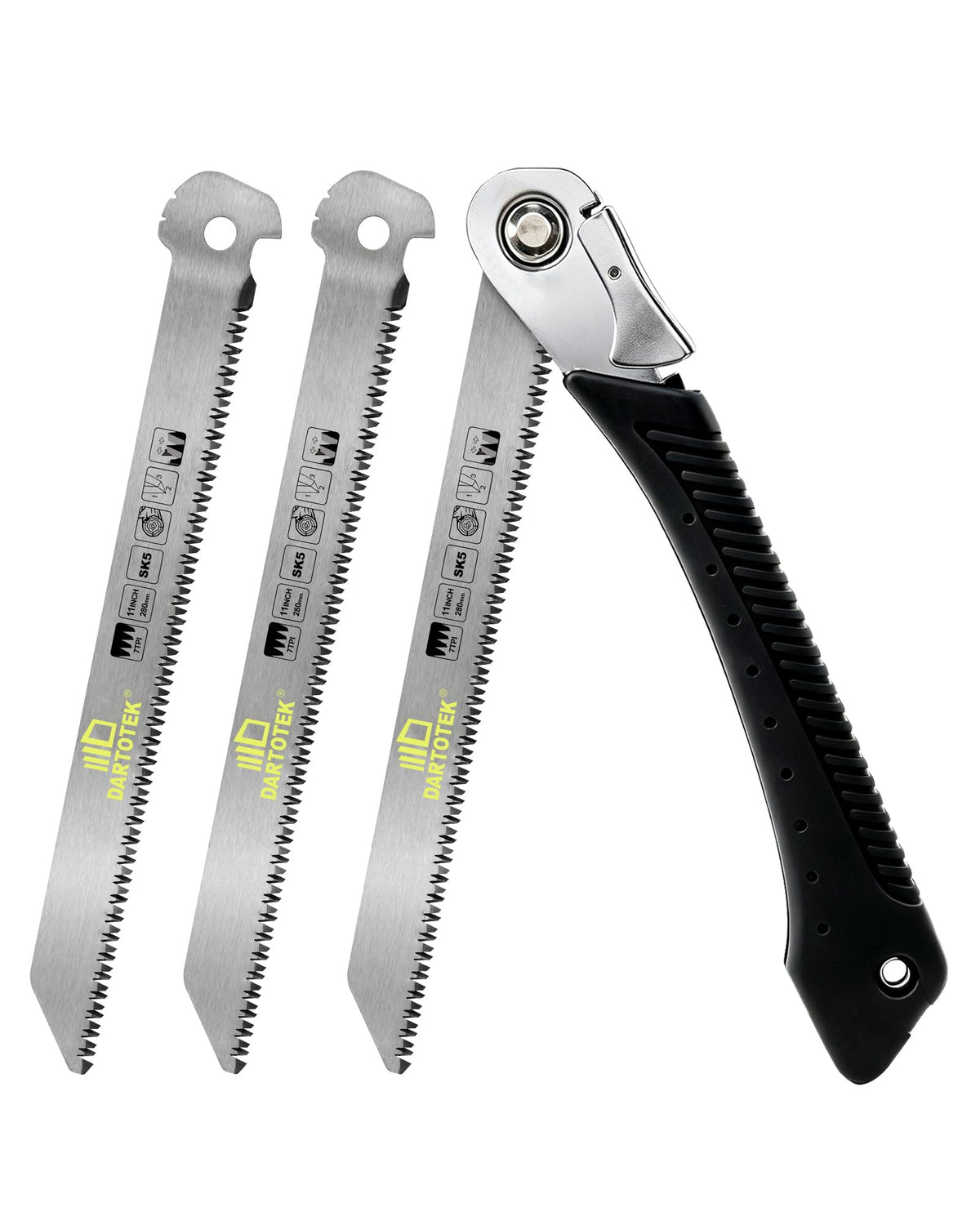 Folding Pruning Saw 11 Inch SK5 Hand Saw with 2 | Power Tool Accessori - Image 1