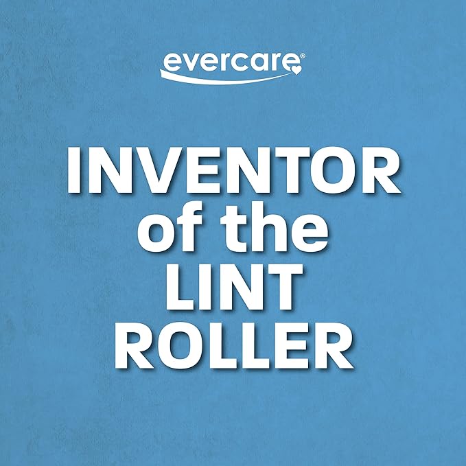 Evercare All Purpose Lint Brush, Value Pack - 5 Rollers (300 Sheets Total), Blue