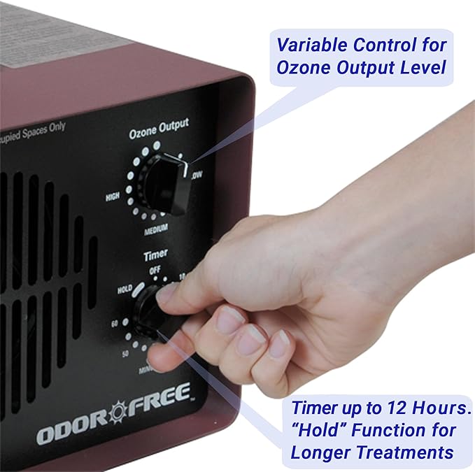Suite 1500 Ozone Machine Odor Removal for Eliminating Smells from Small Apartments, Hotels, Vehicles and Boats - Ozone Generator