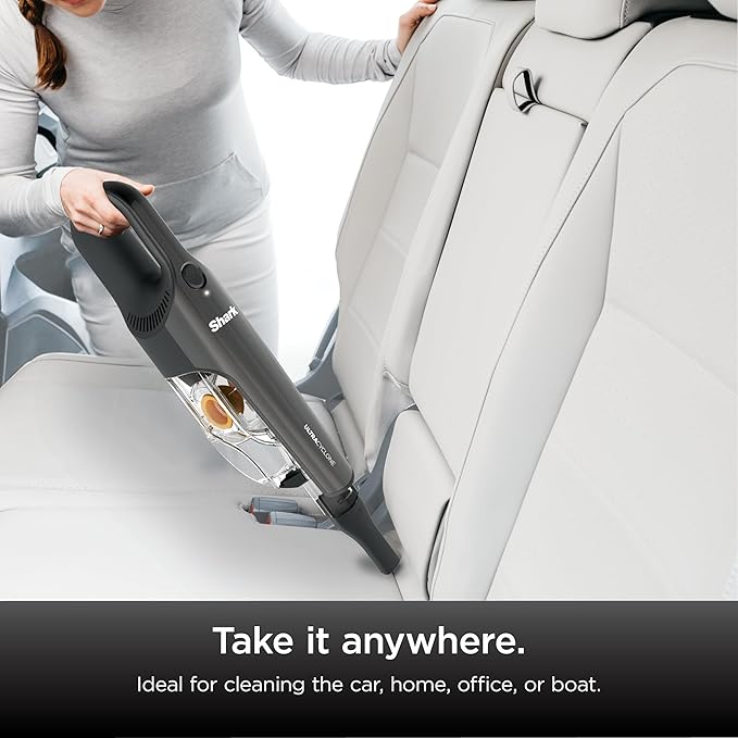 Shark UltraCyclone Pet Pro Plus Cordless Hand Vacuum, Powerful Suction, Handheld Vacuum for Car & Home, Pet Power Brush, Crevice Tool, Scrubbing Brush, XL Dust Cup, Black, CH951