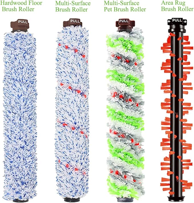 Replacement Parts for Bissell CrossWave 1785 2306 2551 Series Wet Dry Vacuum Cleaner, 1785A 2306A Replacements 1 Set Pet & Multi Surface & Wood Floor & Area Rug Brush Rolls and 2 Pack 1866 Filters