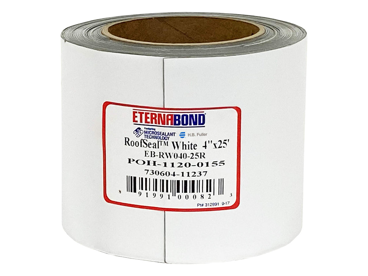 EternaBond RoofSeal White 4" x25' MicroSealant UV Stable | Home Repair - Image 1