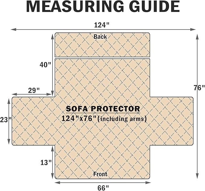 Cmfshape Skidproof Sofa Cover-Geometrical Couch Slipcover with Elastic Straps-Easy Fit Slip Cover-Washable Furniture Protector for Pets and Kids(Sofa66,Coffee)