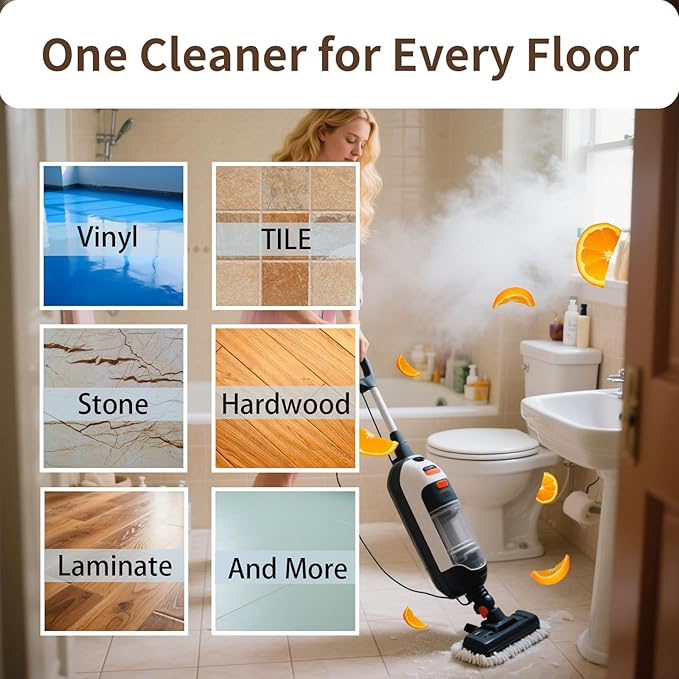 Floor Cleaner Compatible with Roborock, Eufy, Dreame, iRobot Roomba Robot Vaccum and Mop, Wet Dry Vacuums and Wetjet Mops, 16.9 FL.oz, Concentrate, Dilution Ratio 1:200, Orange Scent