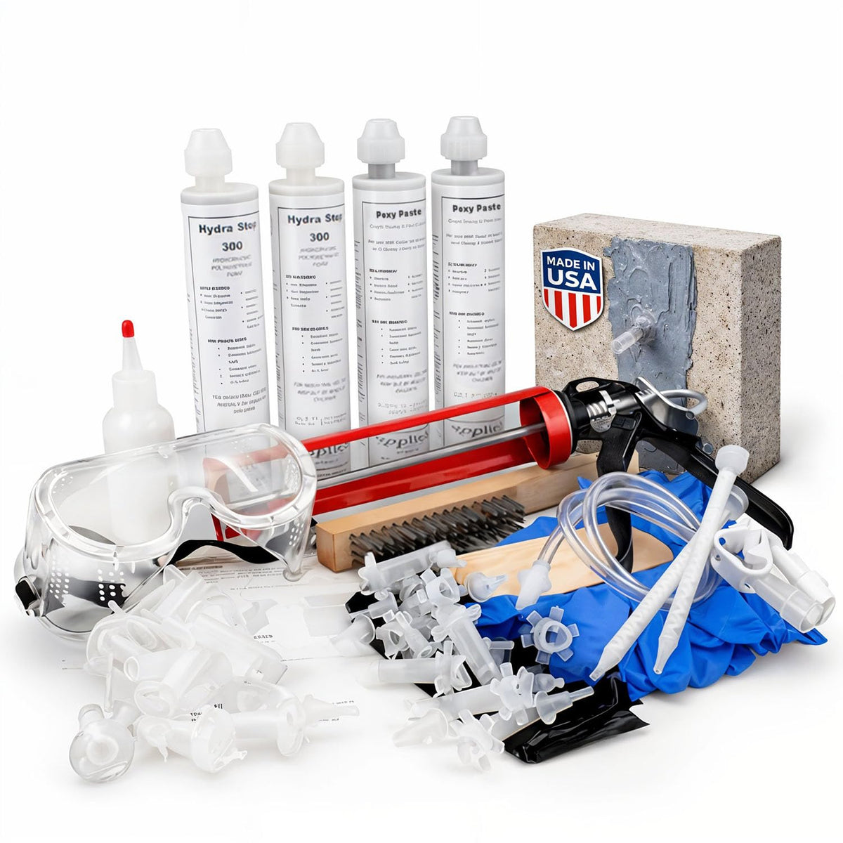 Hydra Stop 300 Fast Set Crack Injection Kit, 10ft - Image 1