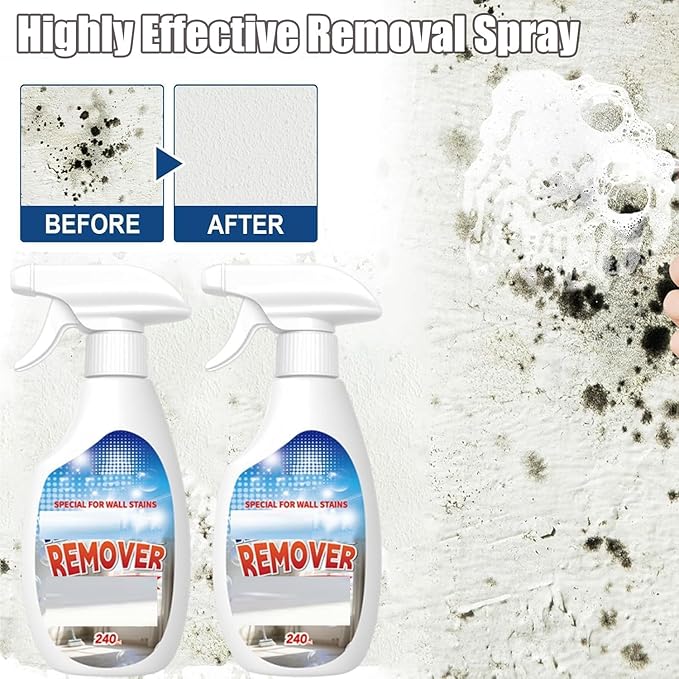 8.46 Fl Oz Highly Effective Removal Spray, Wall Cleaner Spray for Walls, Multi-Surface Cleaning Solution, for Walls, Wood, Tile (1)
