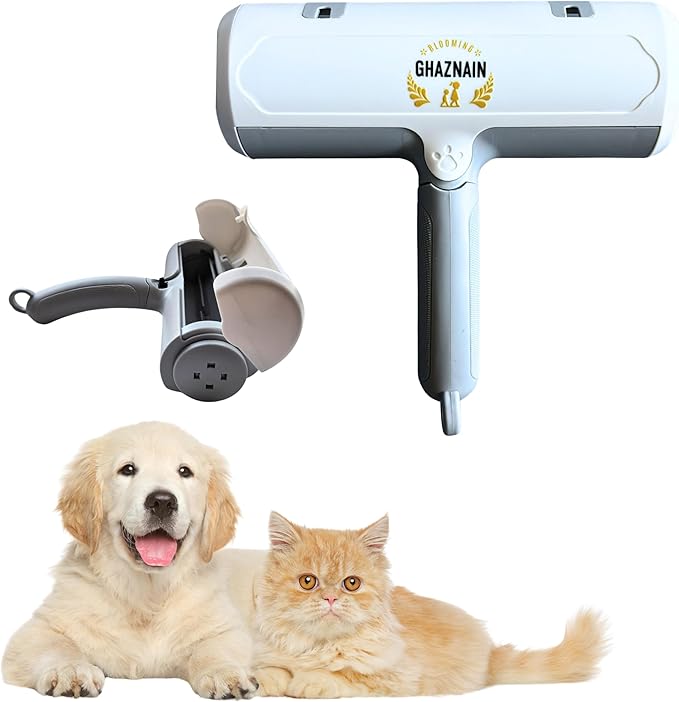 Pet Hair Remover and Lint Roller - Cat and Dog Hair Remover Roller, Reusable, Eco-Friendly, Multi-Purpose Cleaning Tool for Clothing, Furniture, Car Interiors, and Carpets