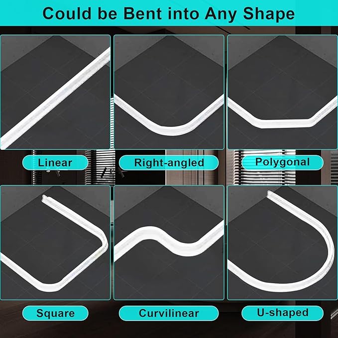 Hi-Na 3ft/5ft/6ft/8ft10ft Collapsible Shower Threshold Water Dam Water Barrier for Shower and Water Stopper Keeps Water Inside Water Threshold for Wet and Dry Separation (10ft, White)
