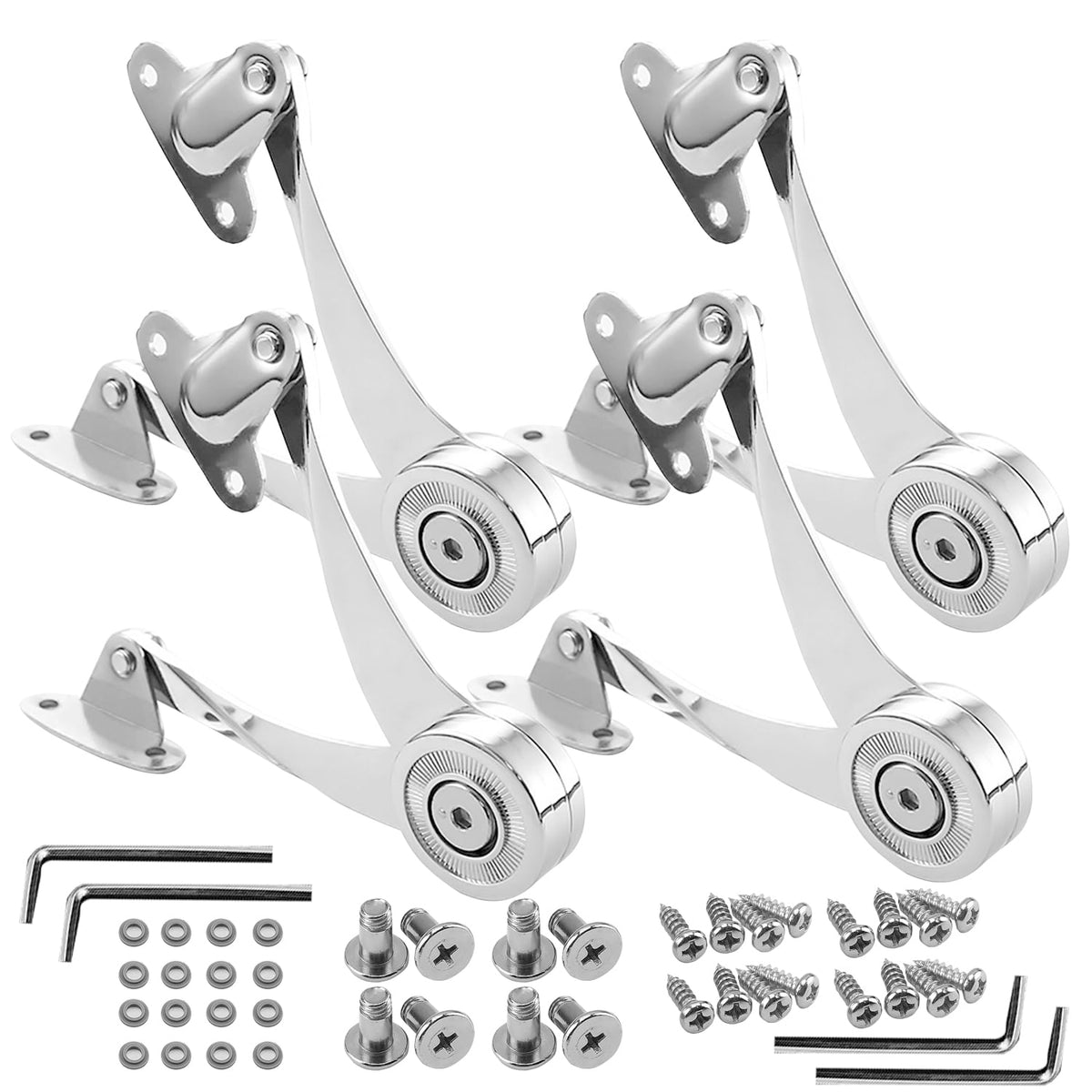 4 Pcs Heavy Duty Soft Close Lid Support Hinges | Hand Tools - Image 1