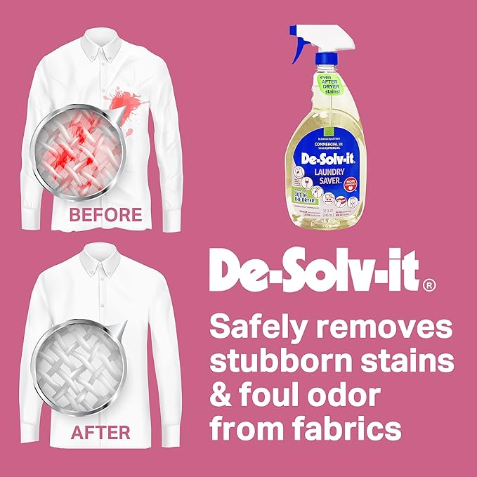 Orange-Sol De-Solv-It Laundry Saver, Odor & Stain Remover for Laundry, Safe on Hair & Skin, 32-Ounce