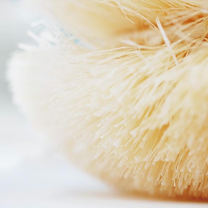 Kamenoko Tawashi - Sisal Hemp Scrubbers - Set of 2 - Soft - White - Small - Ideal for Cleaning Delicate Coated Pans and Pots - Made in Japan