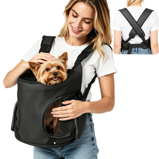 7-15 lbs Dog Front Carrier Backpack, Pet Front Facing Carrier - Image 1