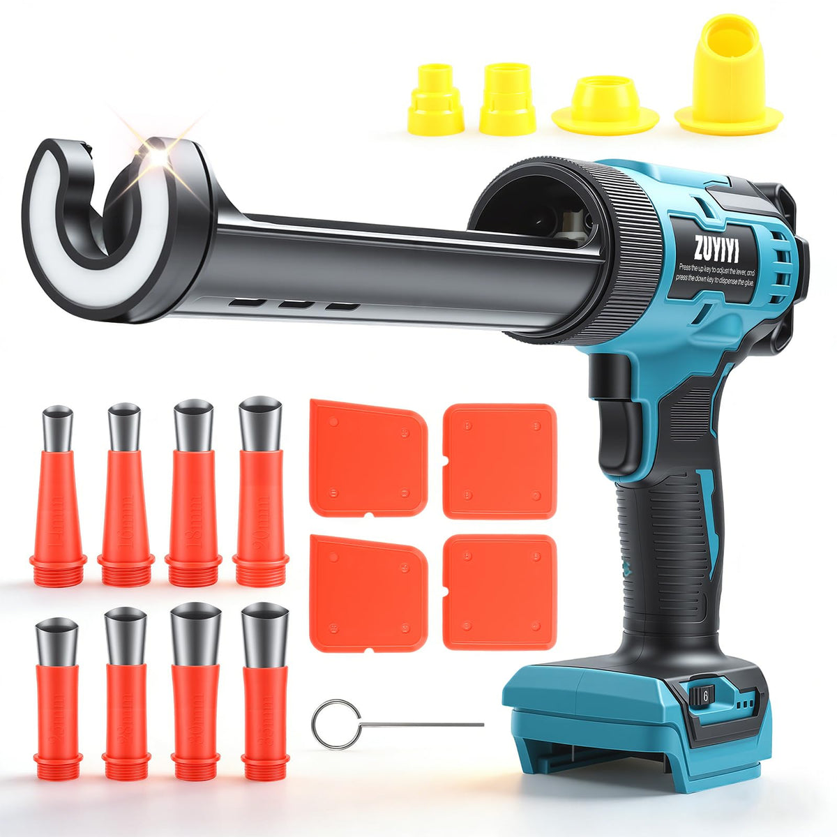 Cordless Caulking Gun for Makita 18V Battery, 10oz Caulk Gun - Image 1