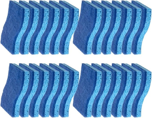 CELOX 24 Non-Scratch Scrub Sponges for Washing Dishes, Blue