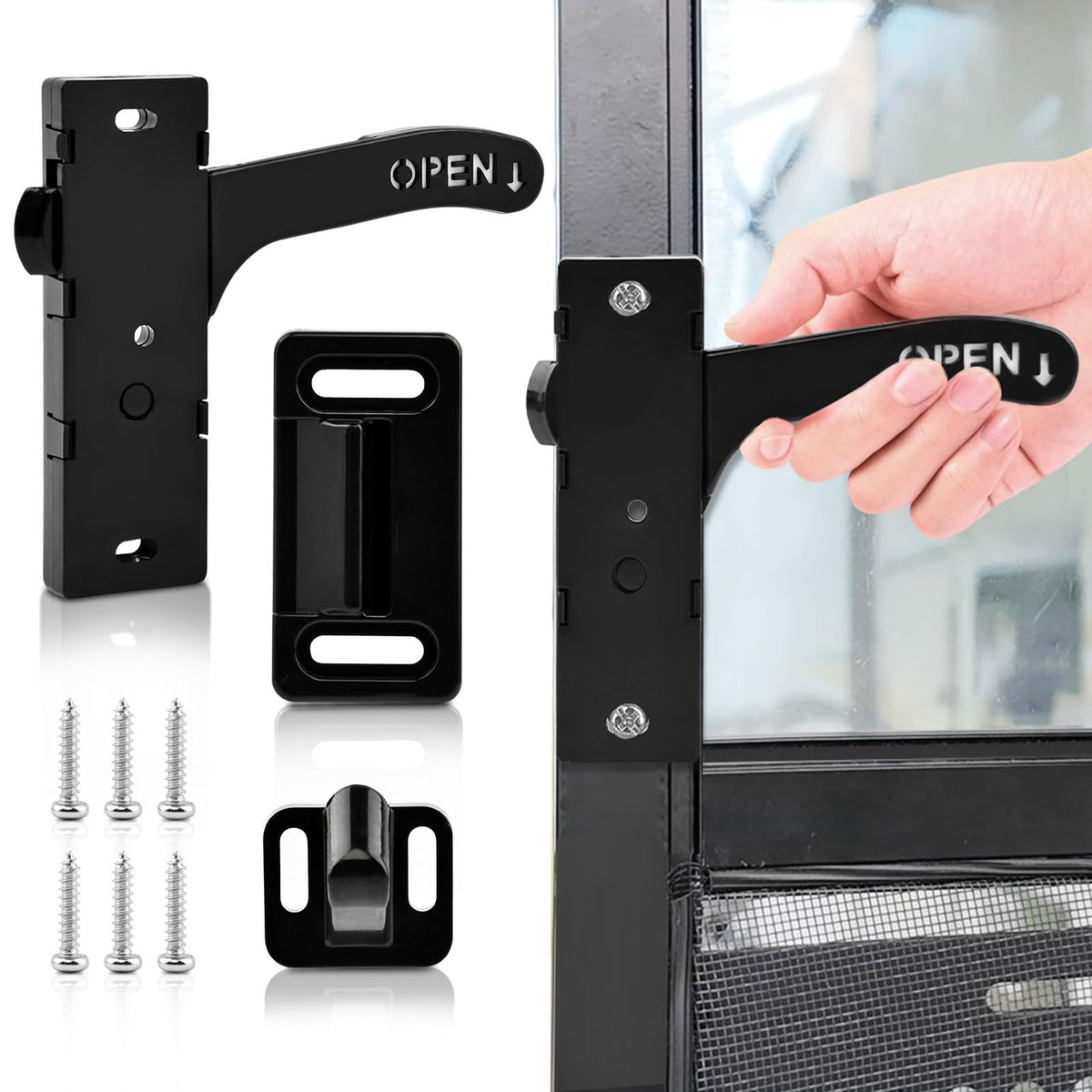 RV Screen Door Latch Right Hand Replacement Accessories - Image 1