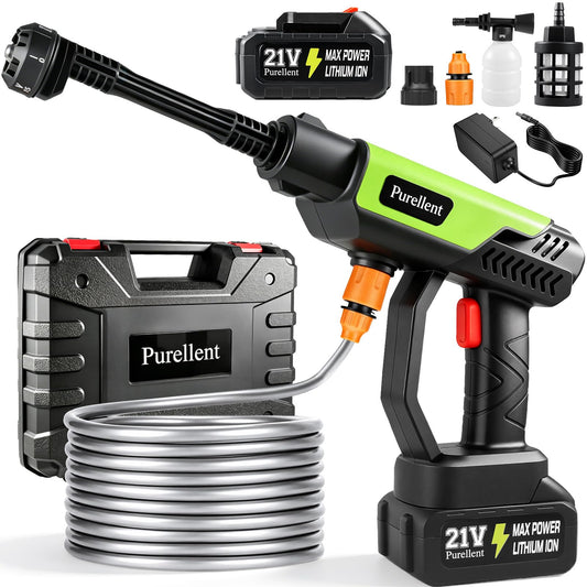 Cordless Portable Washer, 1100 PSI Handheld Washer Battery - Image 1