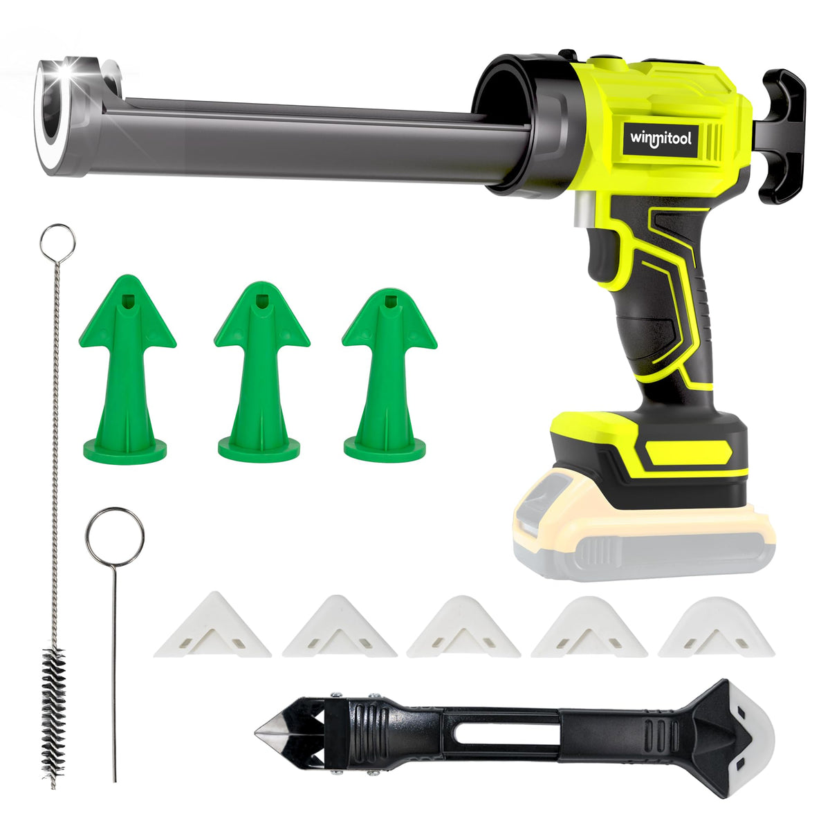 Cordless Caulking Gun Compatible with DeWalt 20V Max | Home Repair - Image 1