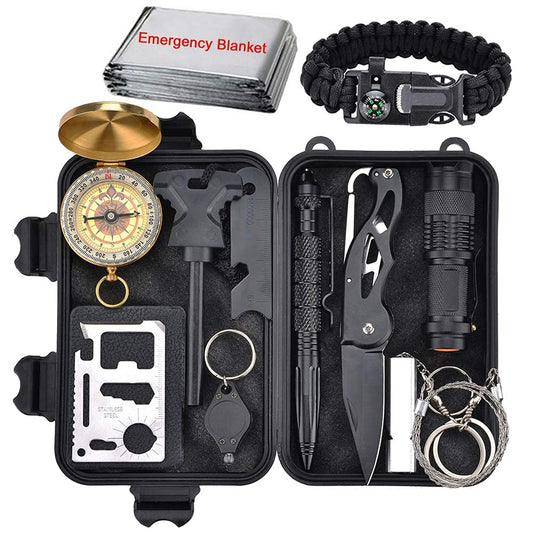 XUANLAN Emergency Survival Kit 13 in 1, Outdoor Survival - Image 1