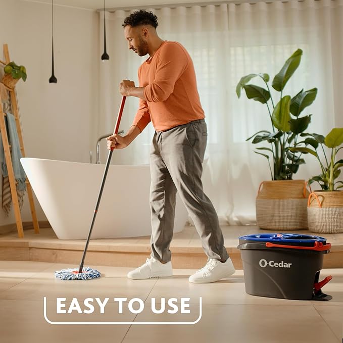 O-Cedar RinseClean Spin Mop Microfiber Refill, 1 CT (Pack of 12)