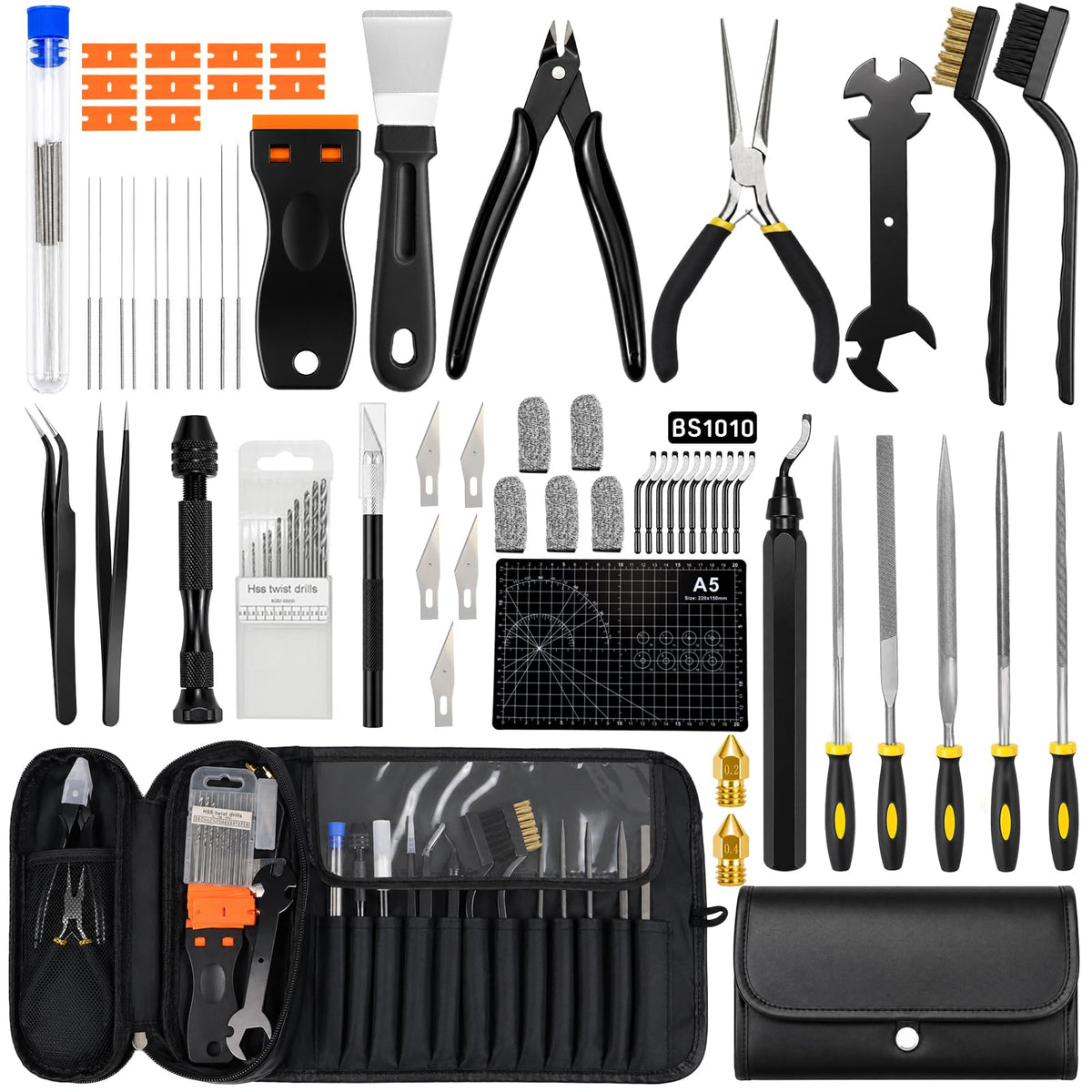 77 PCS 3D Printer Tool Kit with Storage Case,3D Printing | Home Repair - Image 1