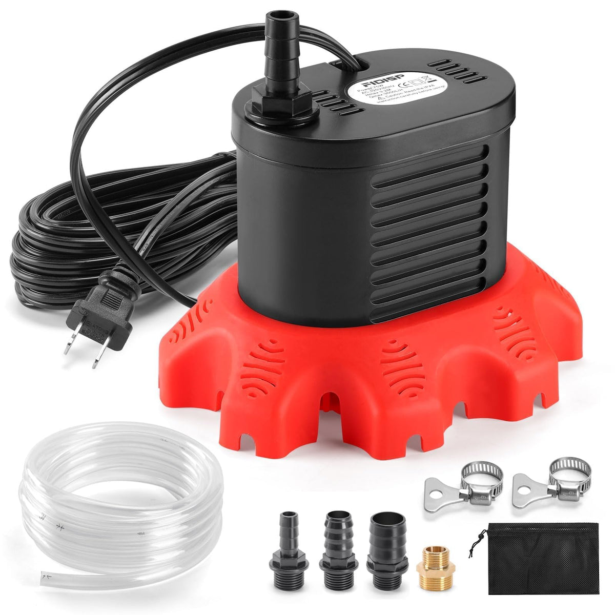 Pool Cover Pump, 850 GPH Pool Water Pump with 20 FT Drain Hose - Image 1