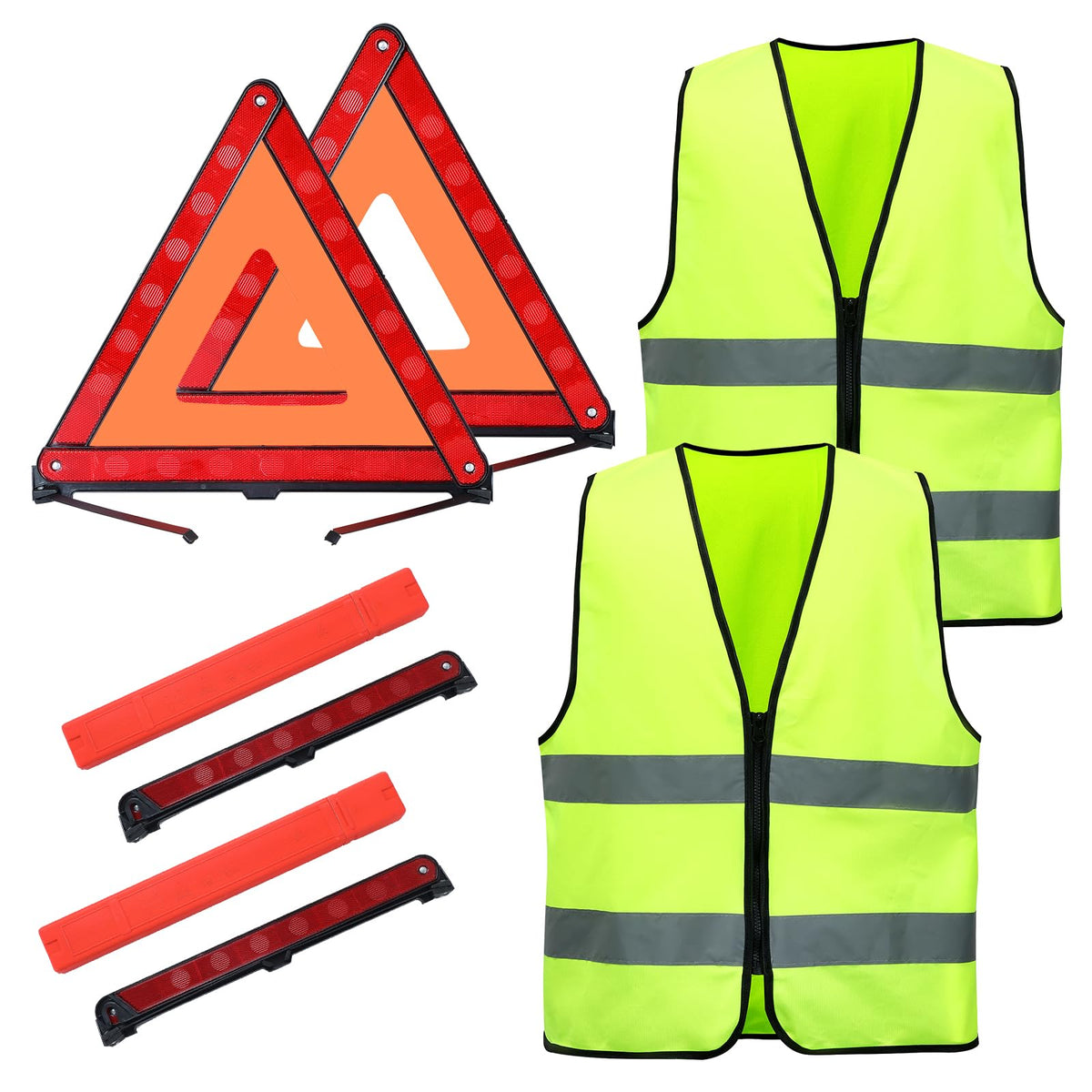 MYFULLY 2-Pack Emergency Warning Triangle with Reflective Safety - Image 1
