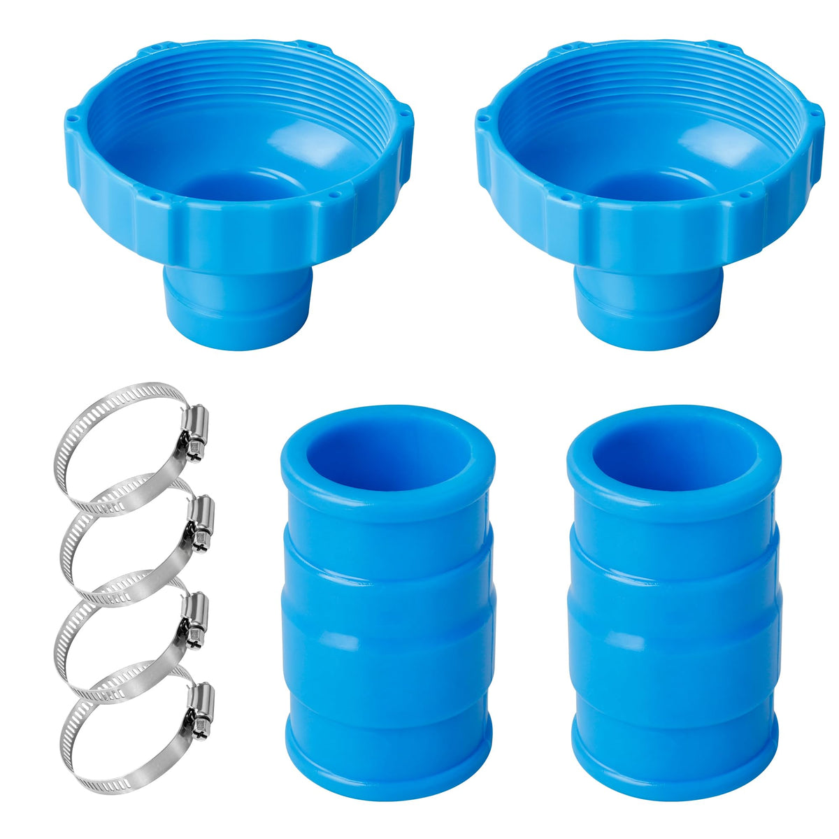 2 Set Pool Vacuum Hose Adapter Kit Compatible with Intex Adapter - Image 1