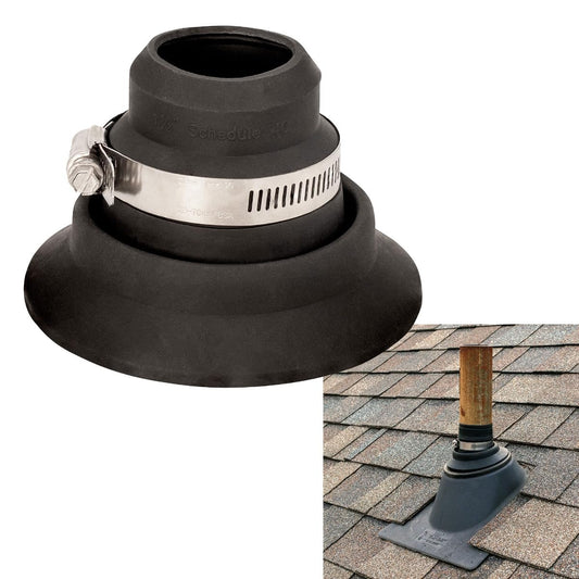 Roof Collar Repair Boot Vent Flashing for 1.5"–2" Pipe — | Hand Tools - Image 1