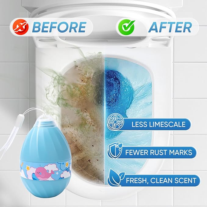 Automatic Toilet Bowl Cleaner Tablets, Long-Lasting Toilet Bowl Cleaner, Bathroom Toilet Tank Cleaner (1 Bottle)
