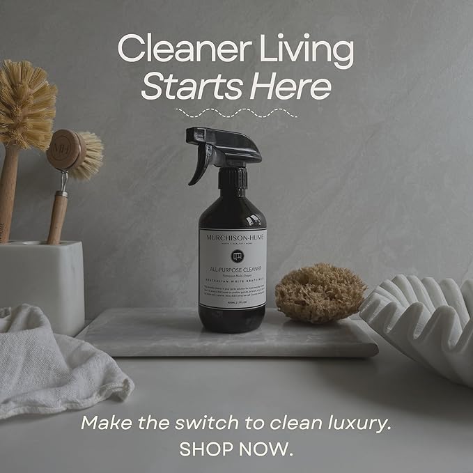 Murchison-Hume All Purpose Cleaner – Plant-Based Multi Surface Spray, Granite & Marble Safe, Non-Toxic for Kitchen, Bathroom & Home – Australian White Grapefruit
