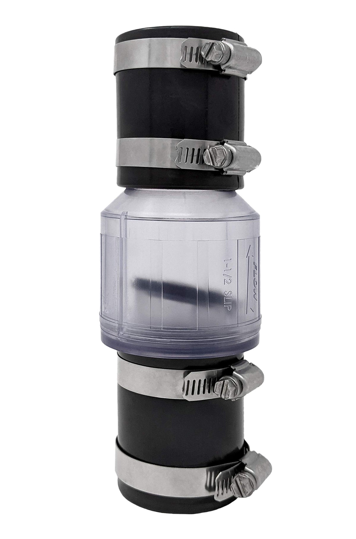 1-1/2 Inch Silent Check Valve for Sump Pumps with Couplings - Image 1