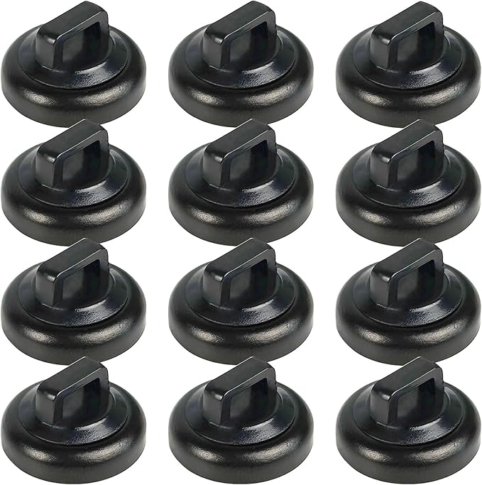 Magnet Zip Tie Mount Magnetic Zip Ties Mount Clips Base Holder Strong Multipurpose Wire Cable Holder Mount Wire Clips Management for Home Office Marine Electrical Wiring (12 Pcs, D19 Small)