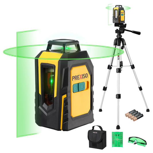 PREXISO 360° Laser Level with Tripod, 100Ft Self Leveling - Image 1