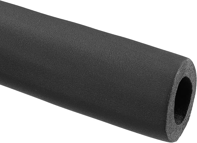 PATIKIL 70.9" L x 2" ID x 0.8" T Pipe Insulation Foam Tube, Water Pipe Insulation Tubing Heat Preservation for Plumbing Water AC Pipe Sprinkler Spigot, Black