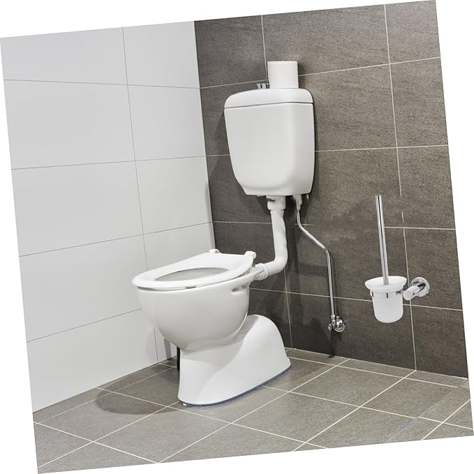 VOSAREA Toilet Brush and Holder Set Stainless Steel Bathroom Cleaning Brush Home Essentials Cleaning Tools