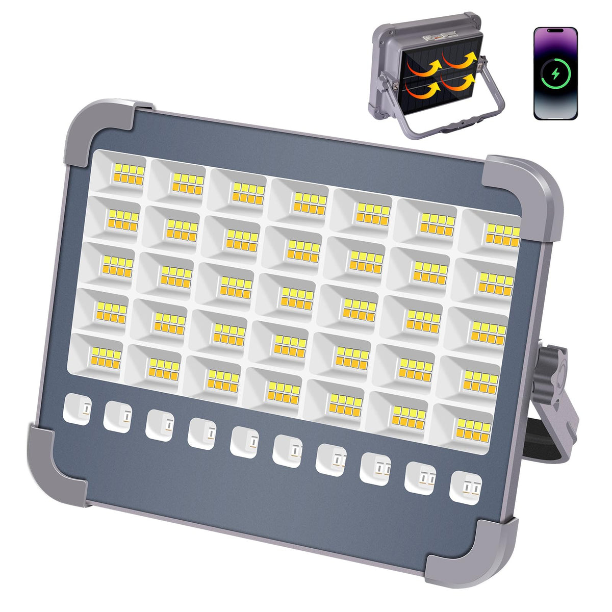 MASMEJOR Rechargeable Work Light Solar, 10000LM - Image 1