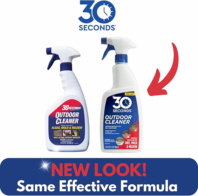 30 SECONDS Outdoor Mold & Mildew Stain Remover 2-Pack - Ready-to-Use Spray